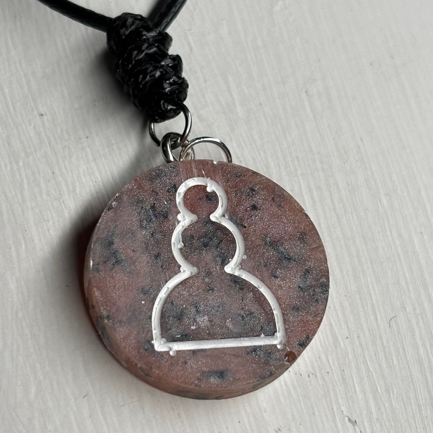 Luxury Pawn - Handmade Resin Chess Necklace