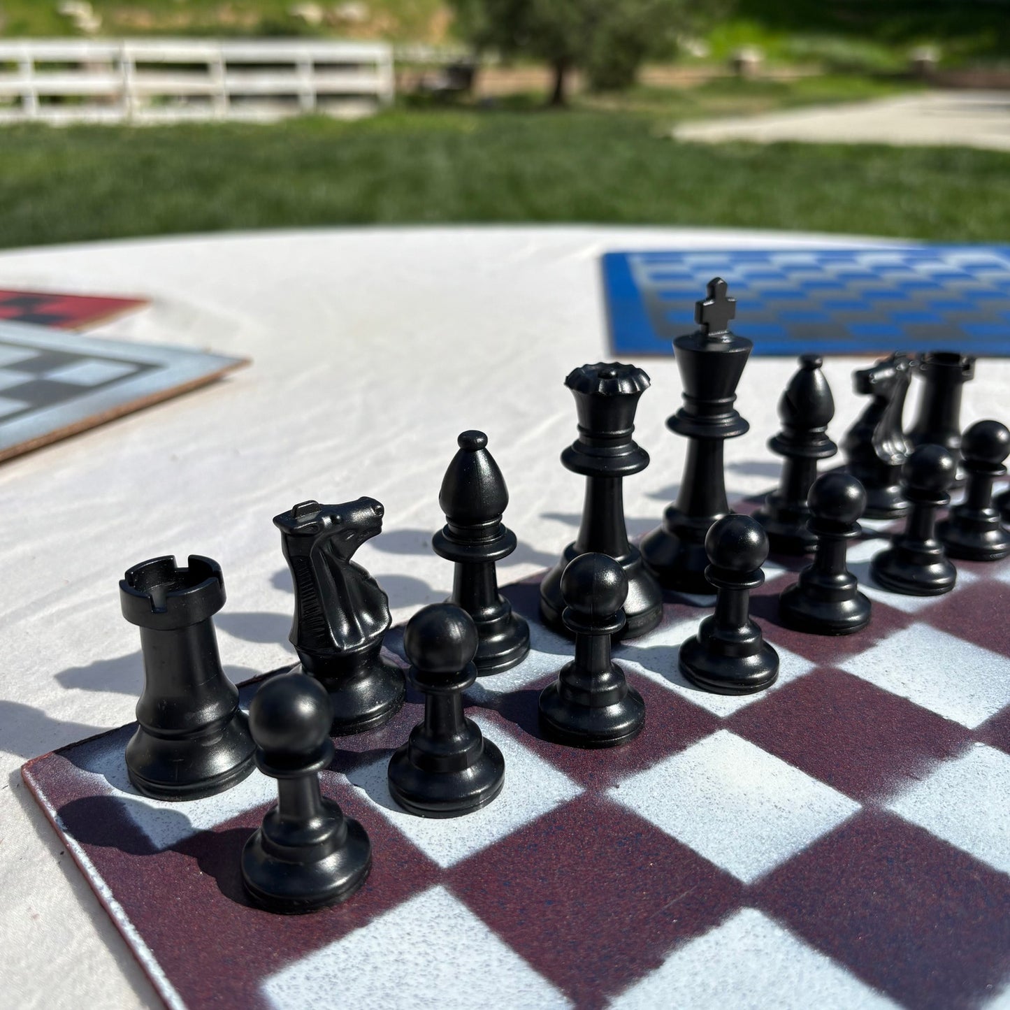 Fading Opal- Painted Chess Set