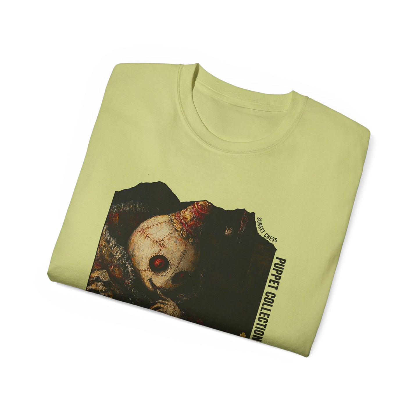 Clown Puppet - Pistachio Green Chess T Shirt