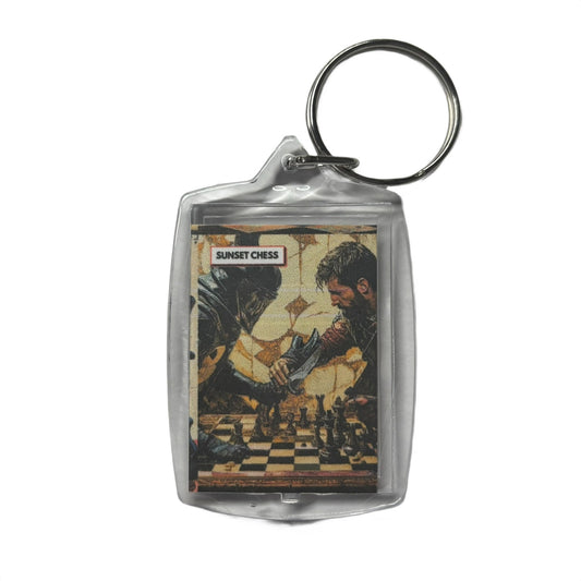 Man In Armor - Chess  Photo Keychain