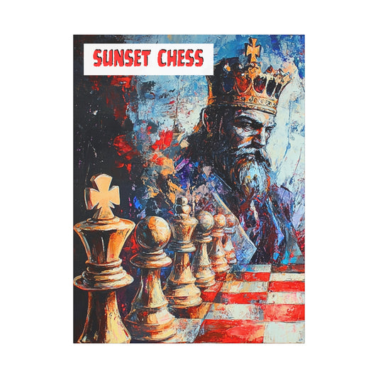 Challenges of a King - Canvas Chess Print 36"x48"