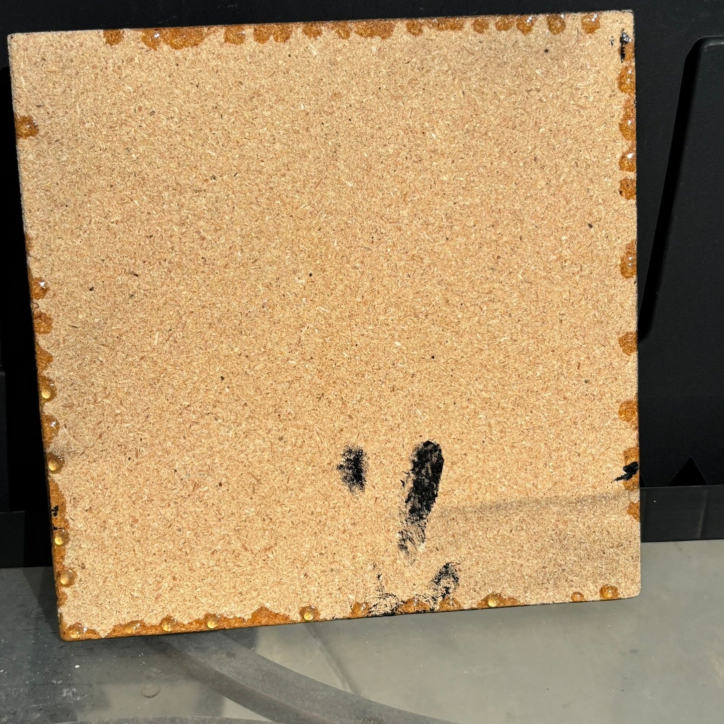 Vintage Brown Gold - Resin Coated Chess Board