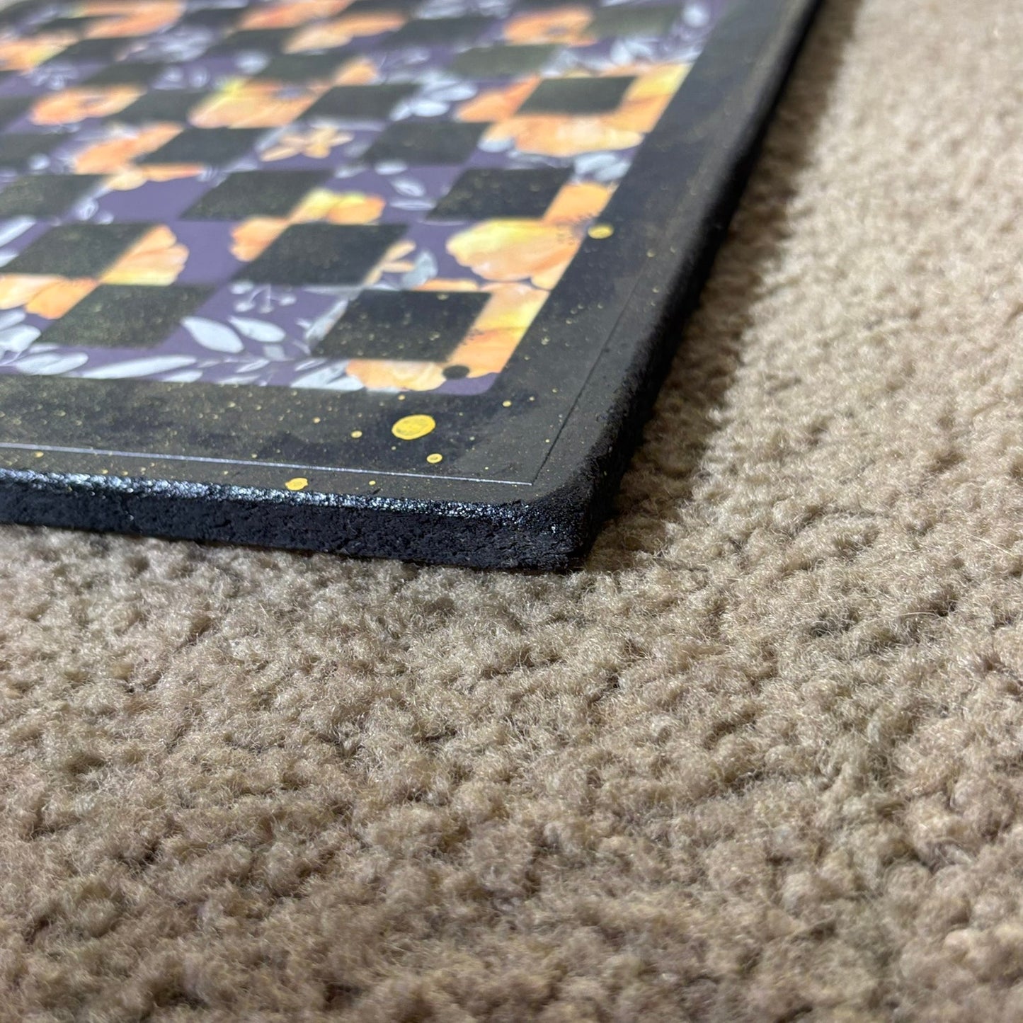 Yellow Flowers - Scrapbook Chess Board