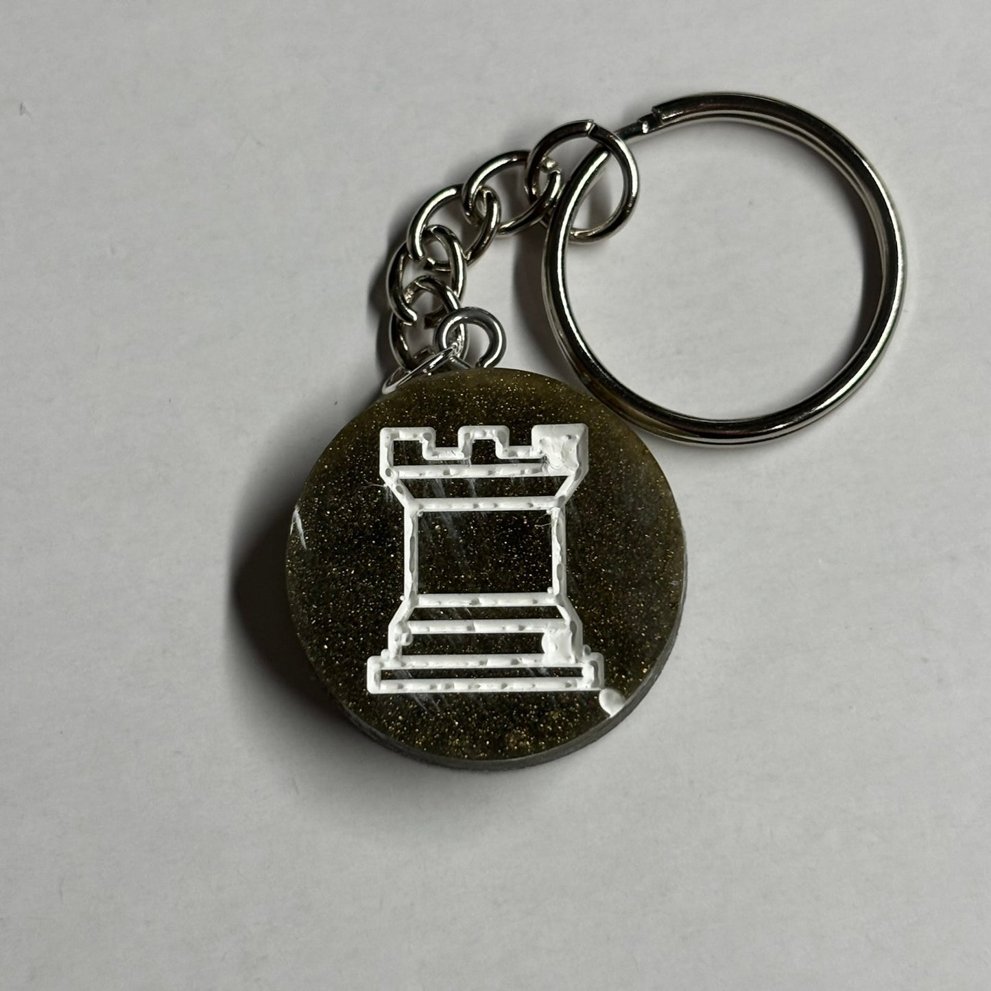 Simple Rook - Handmade Resin Keychain
