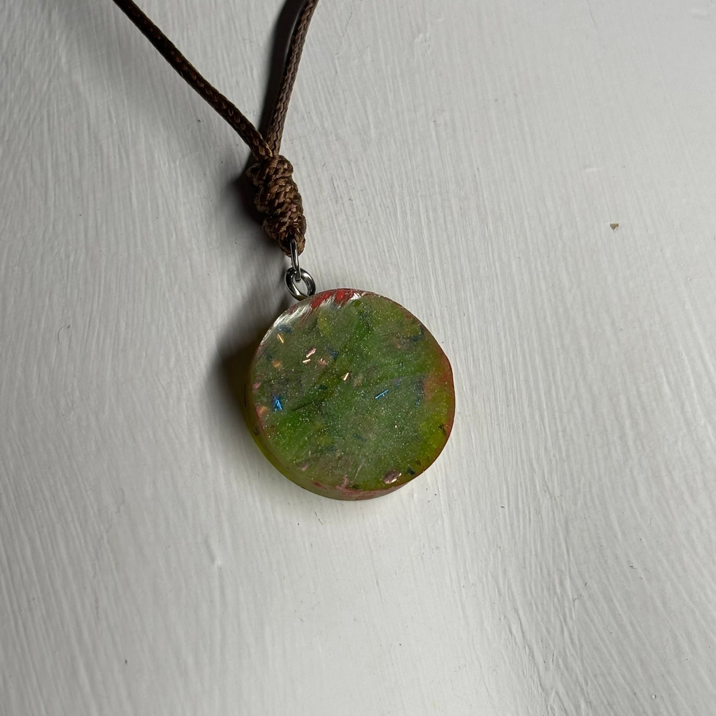 Royal Green Pawn - Handmade Resin Chess Necklace