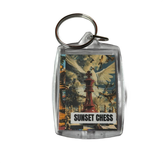 Red King - Chess  Photo Keychain