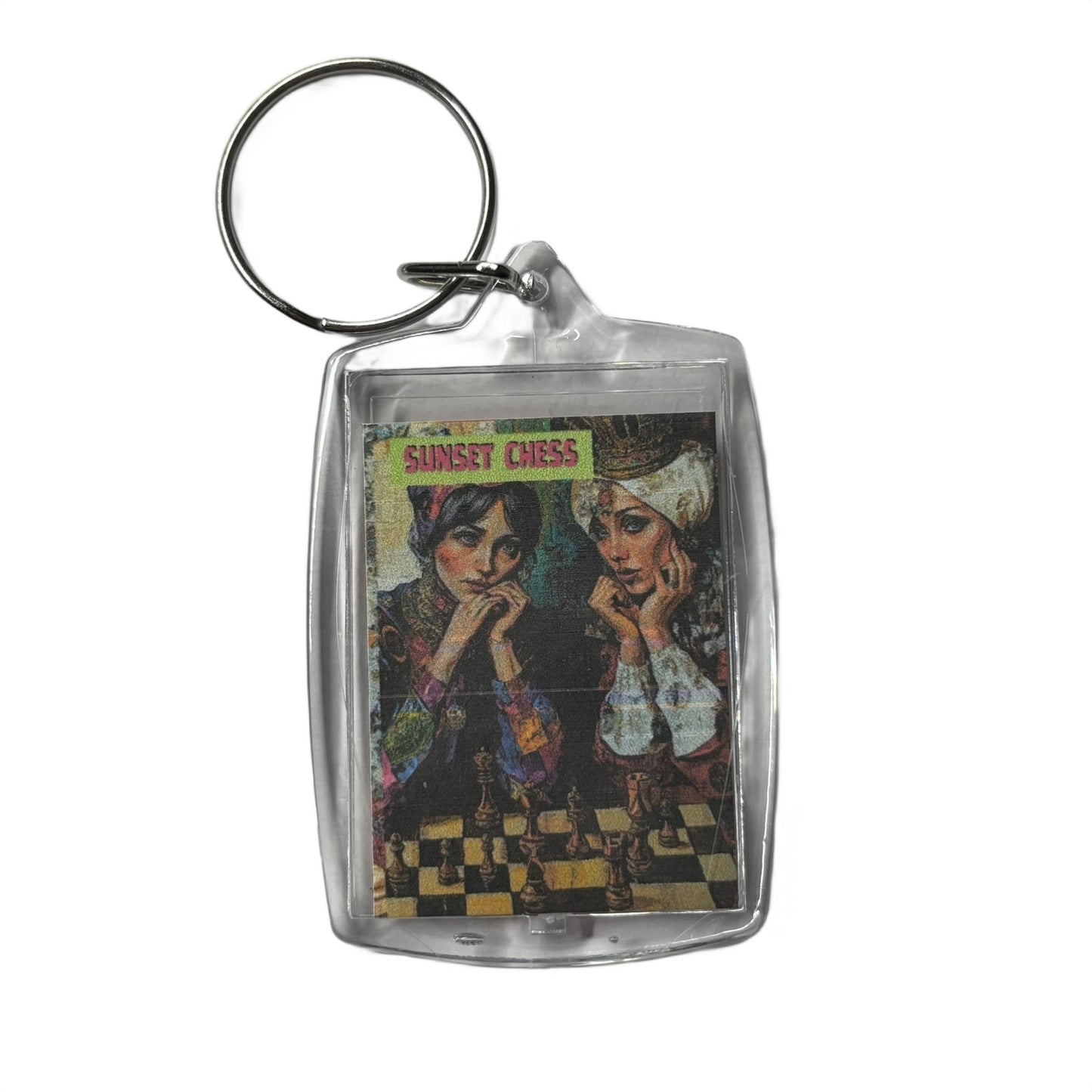 Old Girls - Chess  Photo Keychain