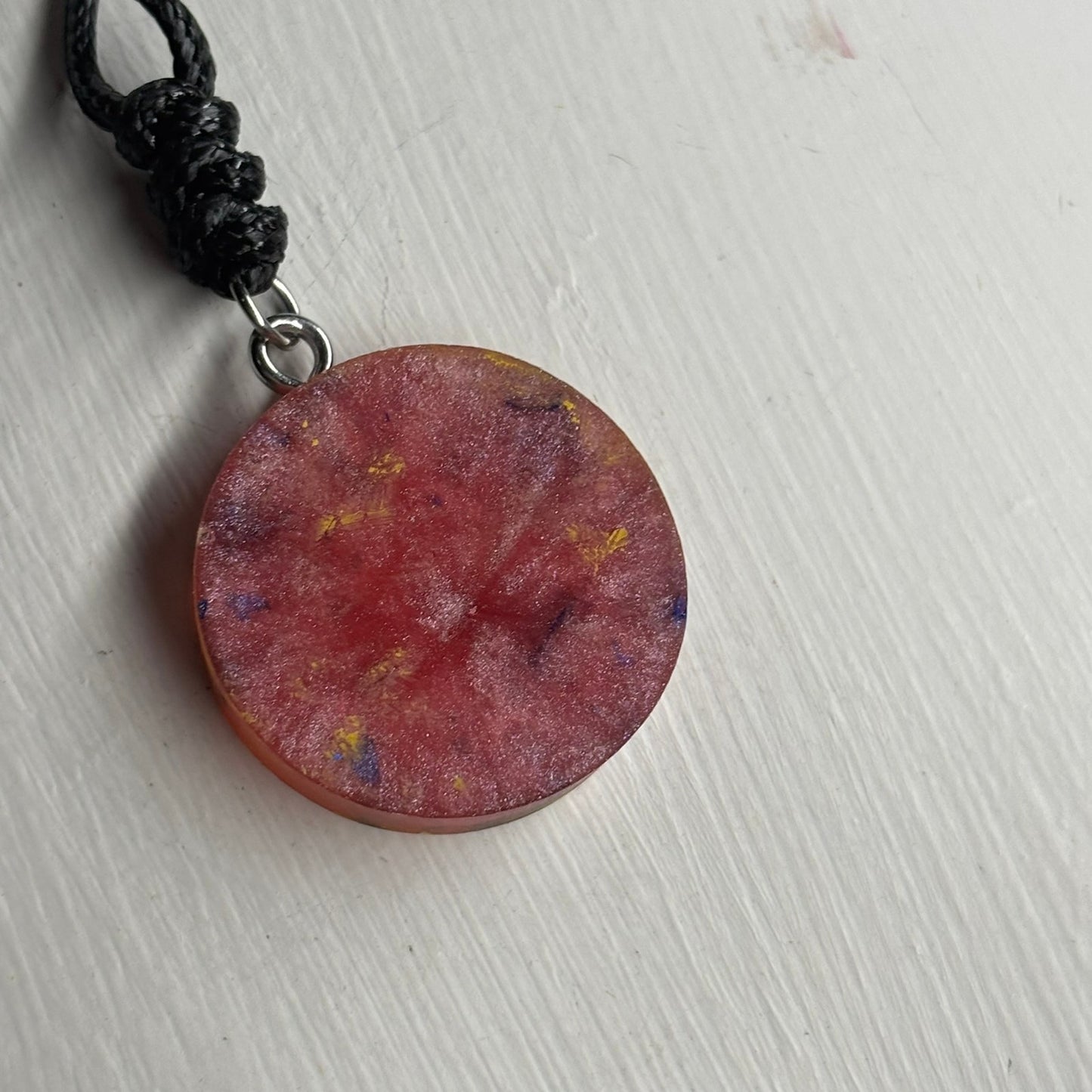 Pink Royal Pawn - Handmade Resin Chess Necklace