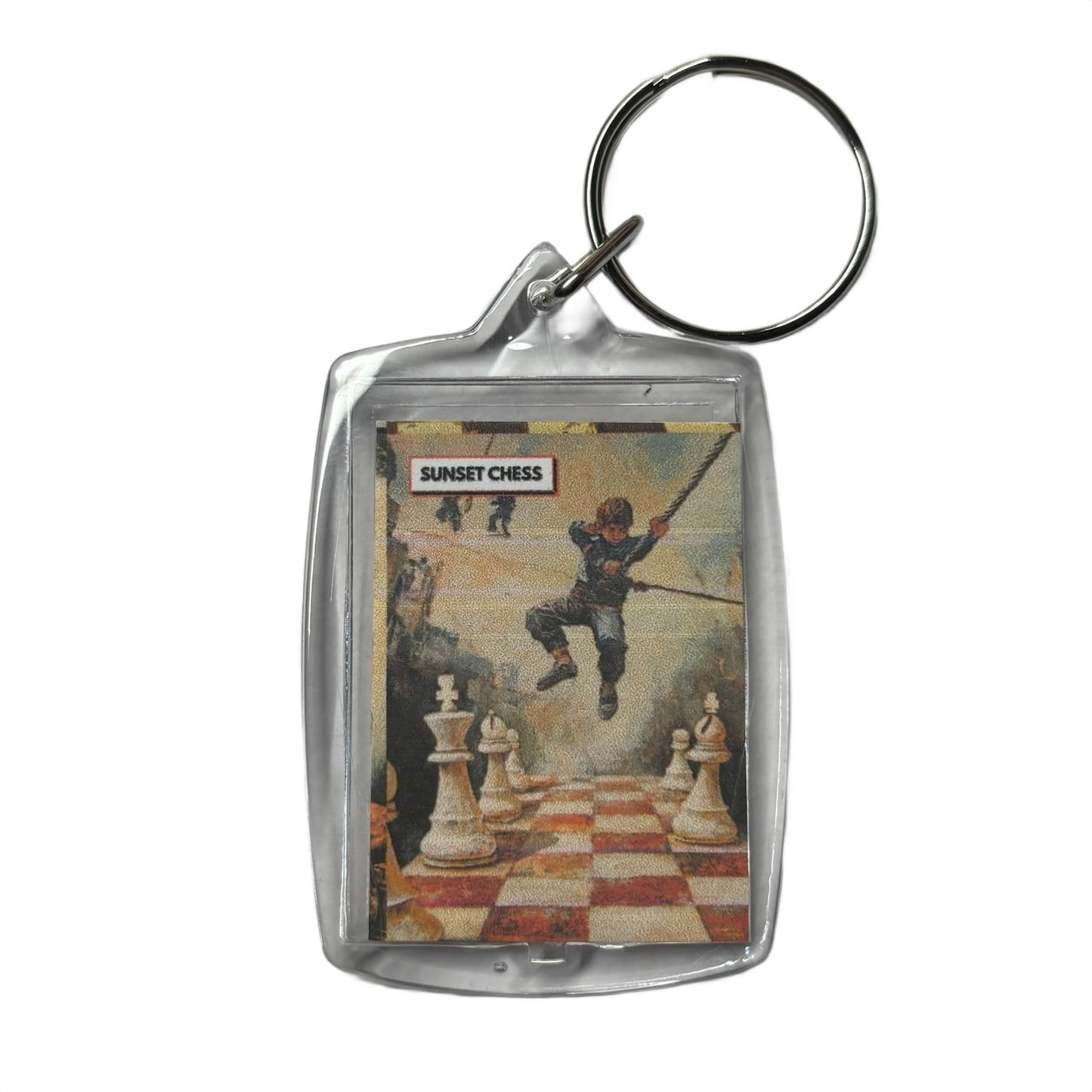 Flying Boy - Chess  Photo Keychain