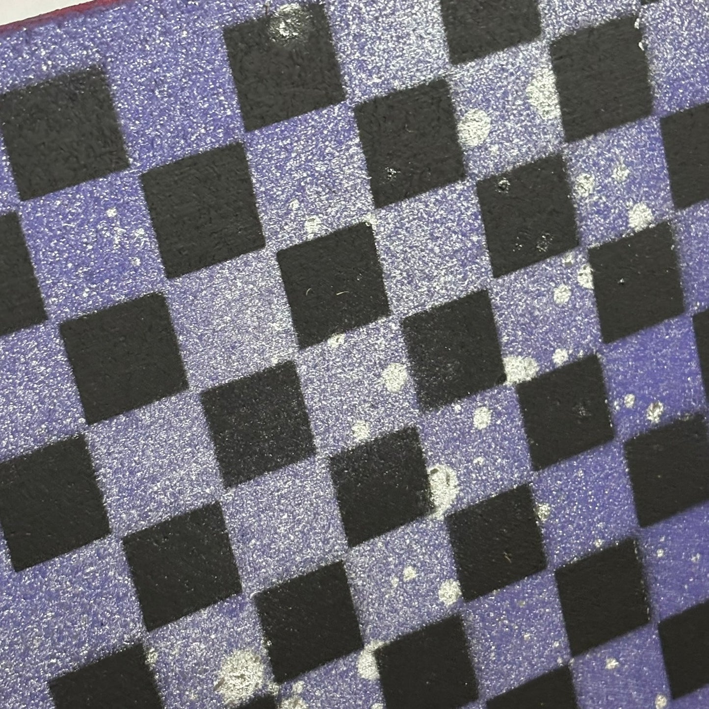 Purple Chrome Splatter - Painted Double Sided Chess Board