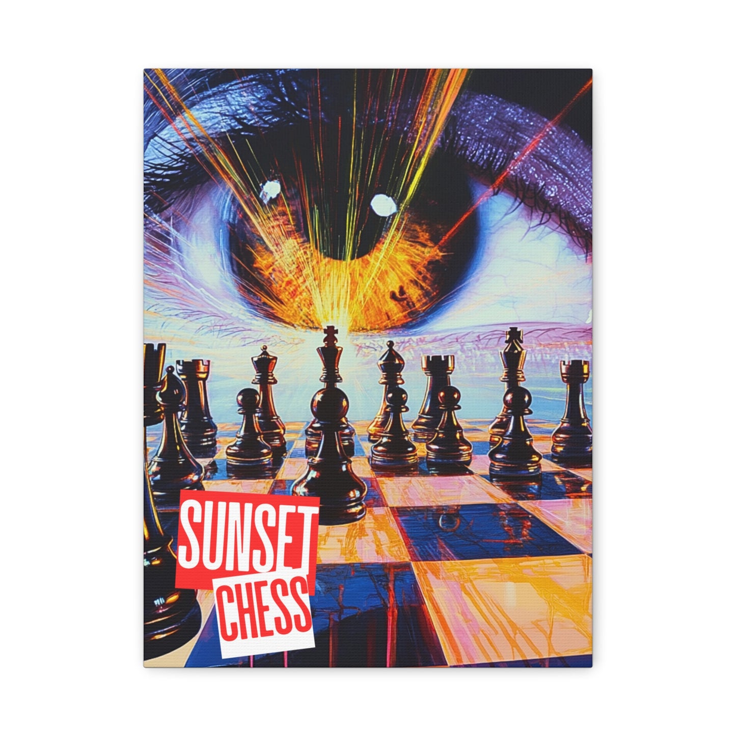 Visions Of The Past - Canvas Chess Print 12"x16"