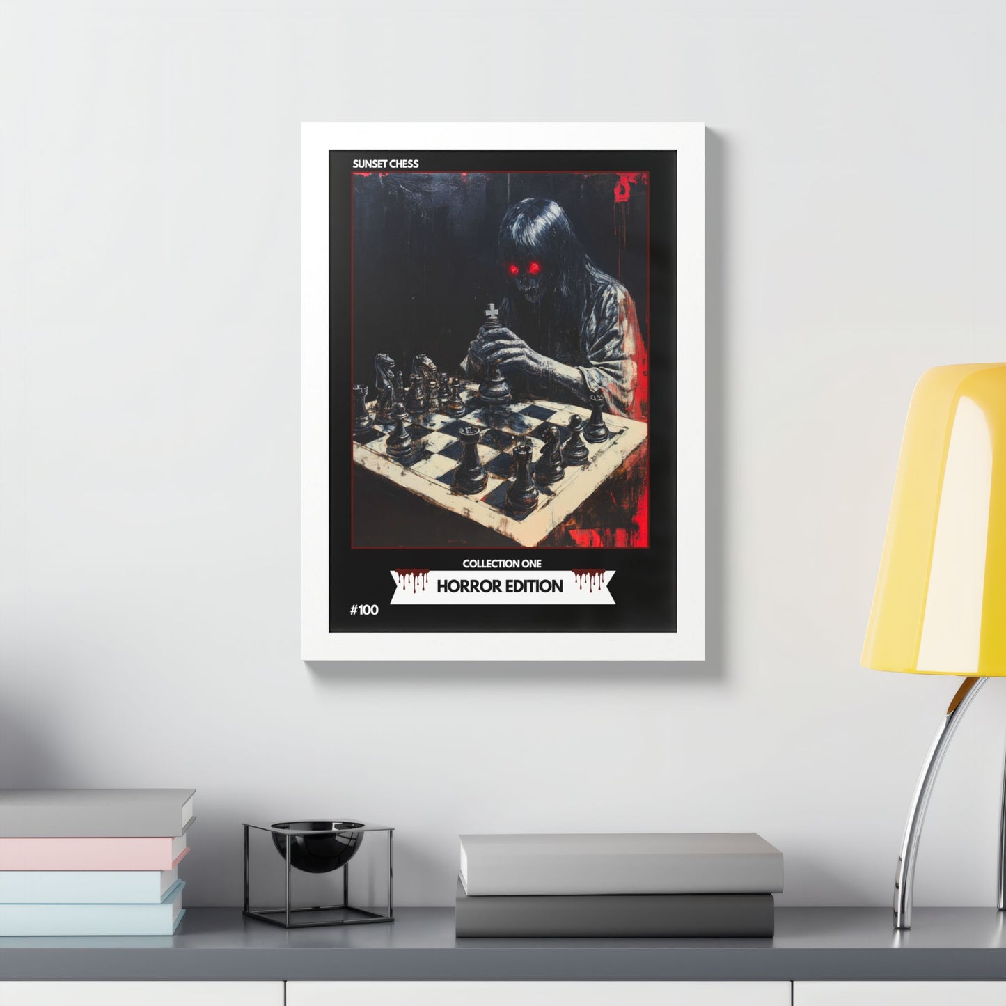 Horror Edition - Collection 1 Card #100 - Sunset Card Poster Framed 12"x16"