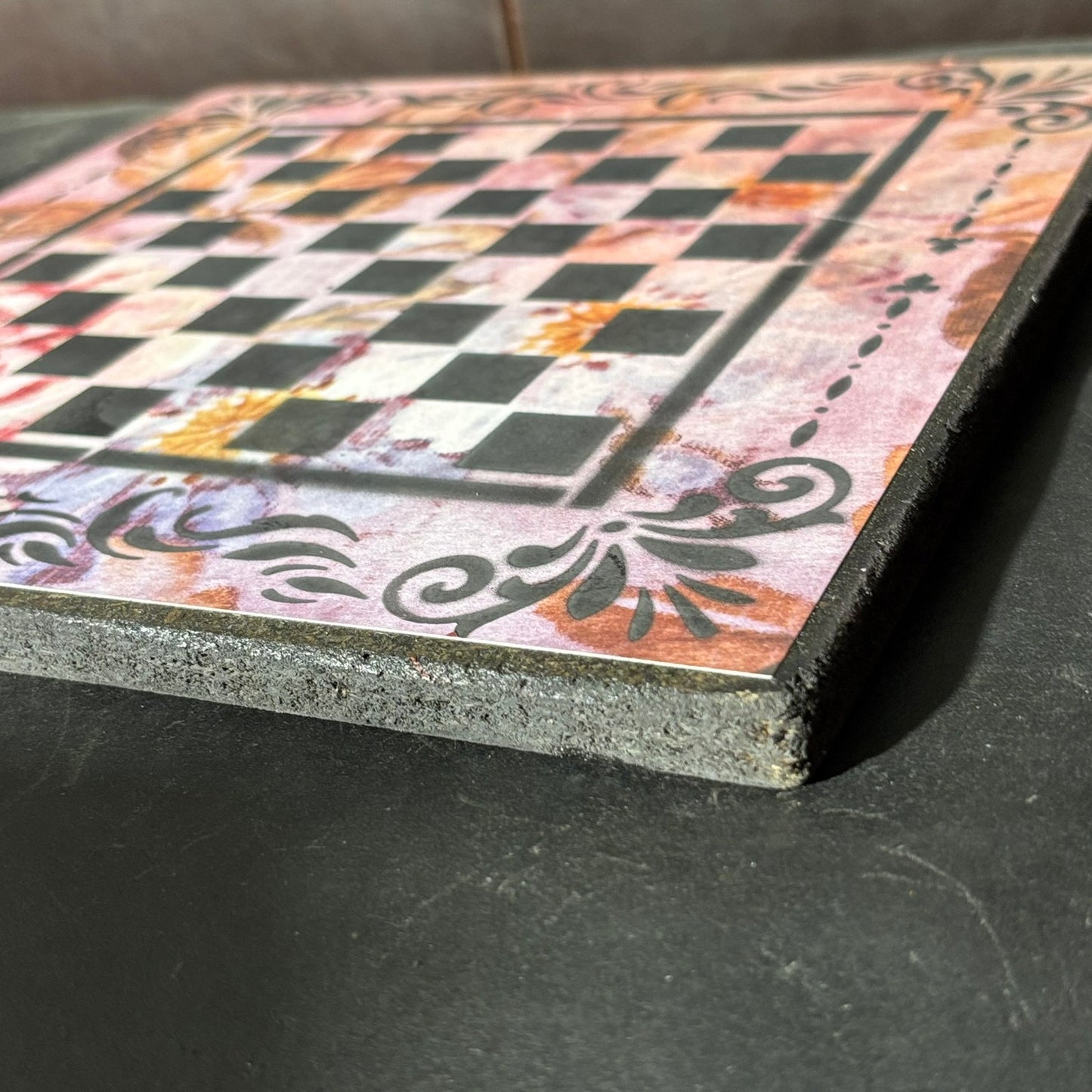 Splendid Pink - Scrapbook Chess Board