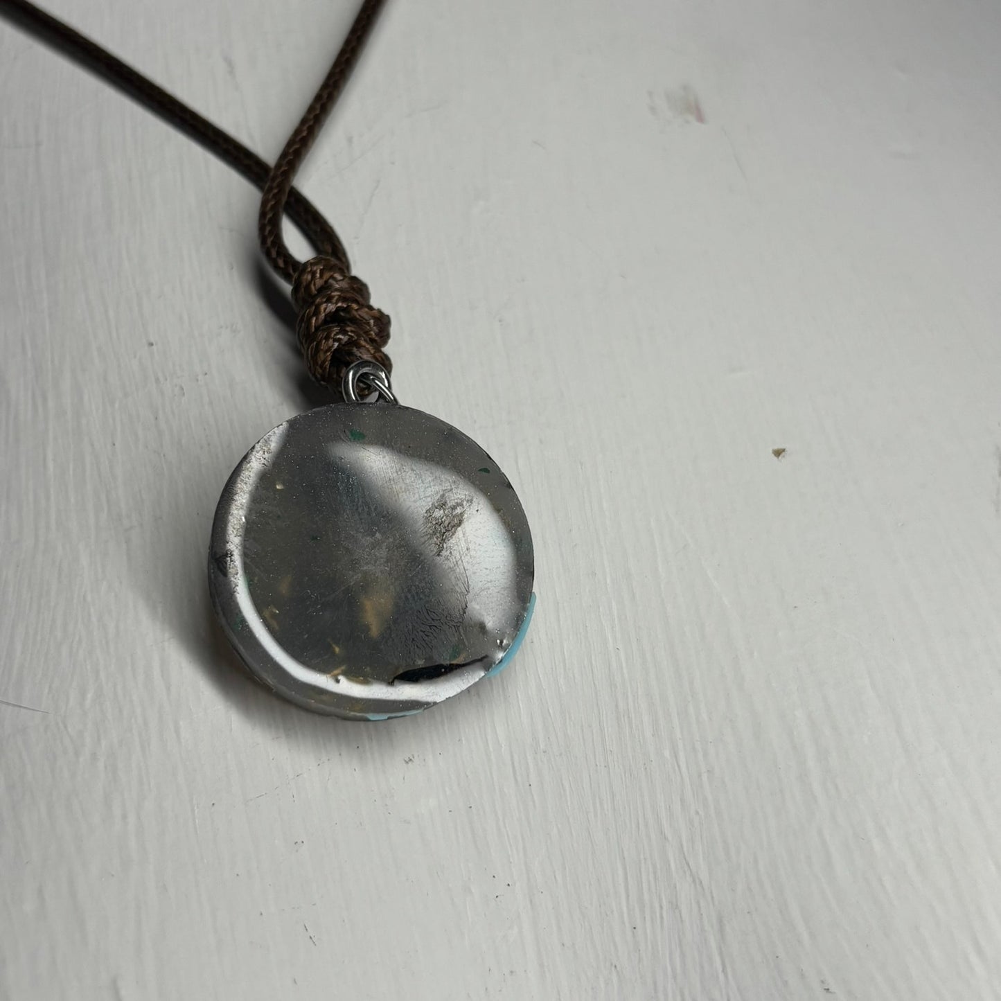 Silver Rook - Handmade Resin Chess Necklace