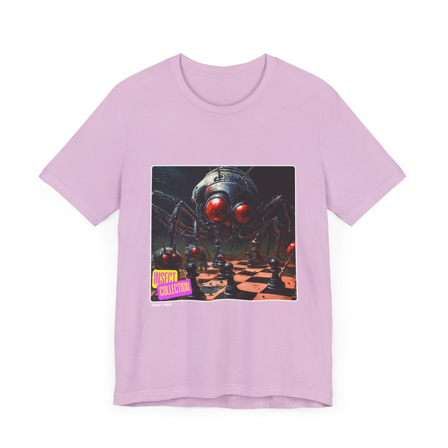 Aggressive Bug - Lilac Purple Chess T Shirt