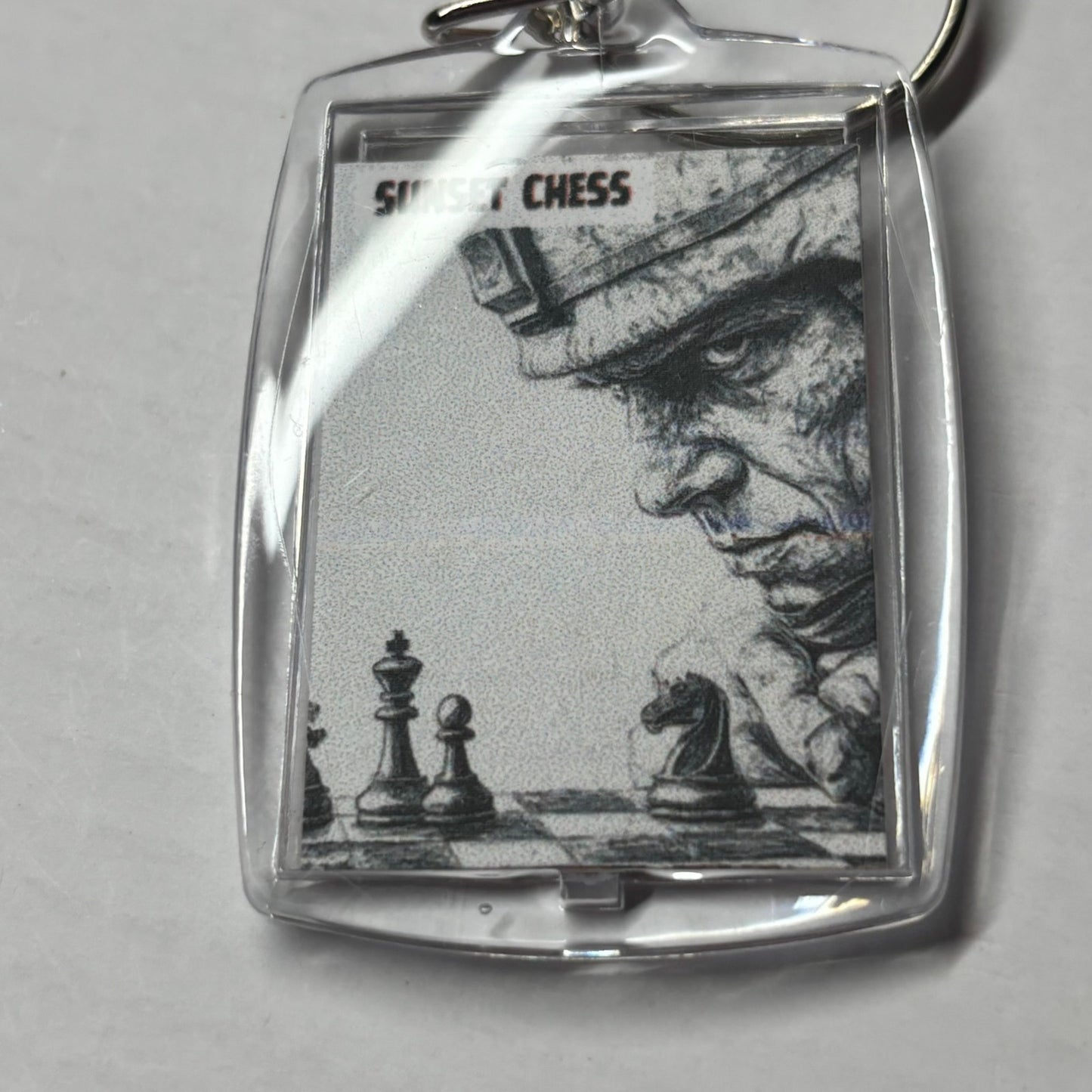 The Look - Chess  Photo Keychain