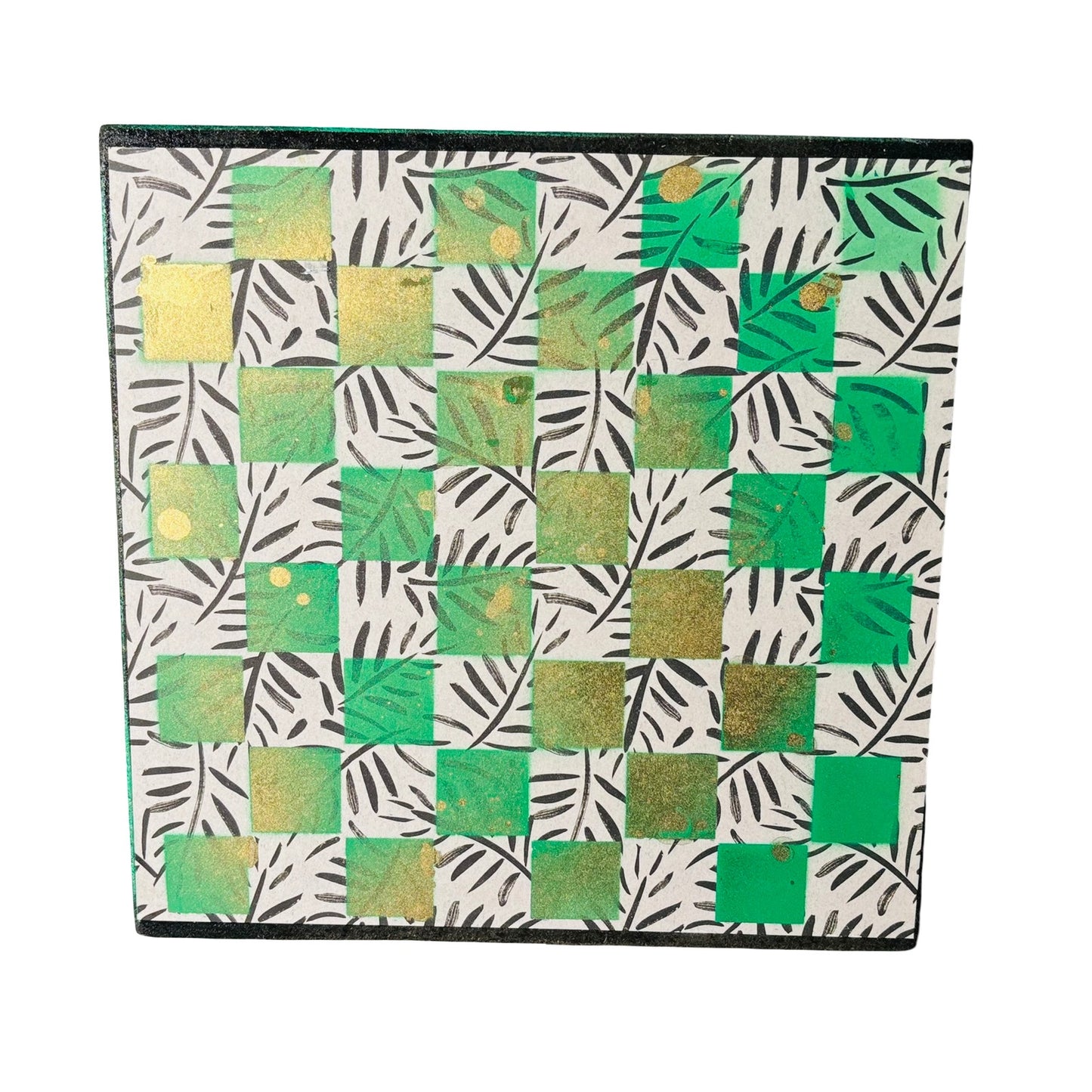 Golden Green - Scrapbook Chess Board