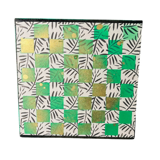 Golden Green - Scrapbook Chess Board
