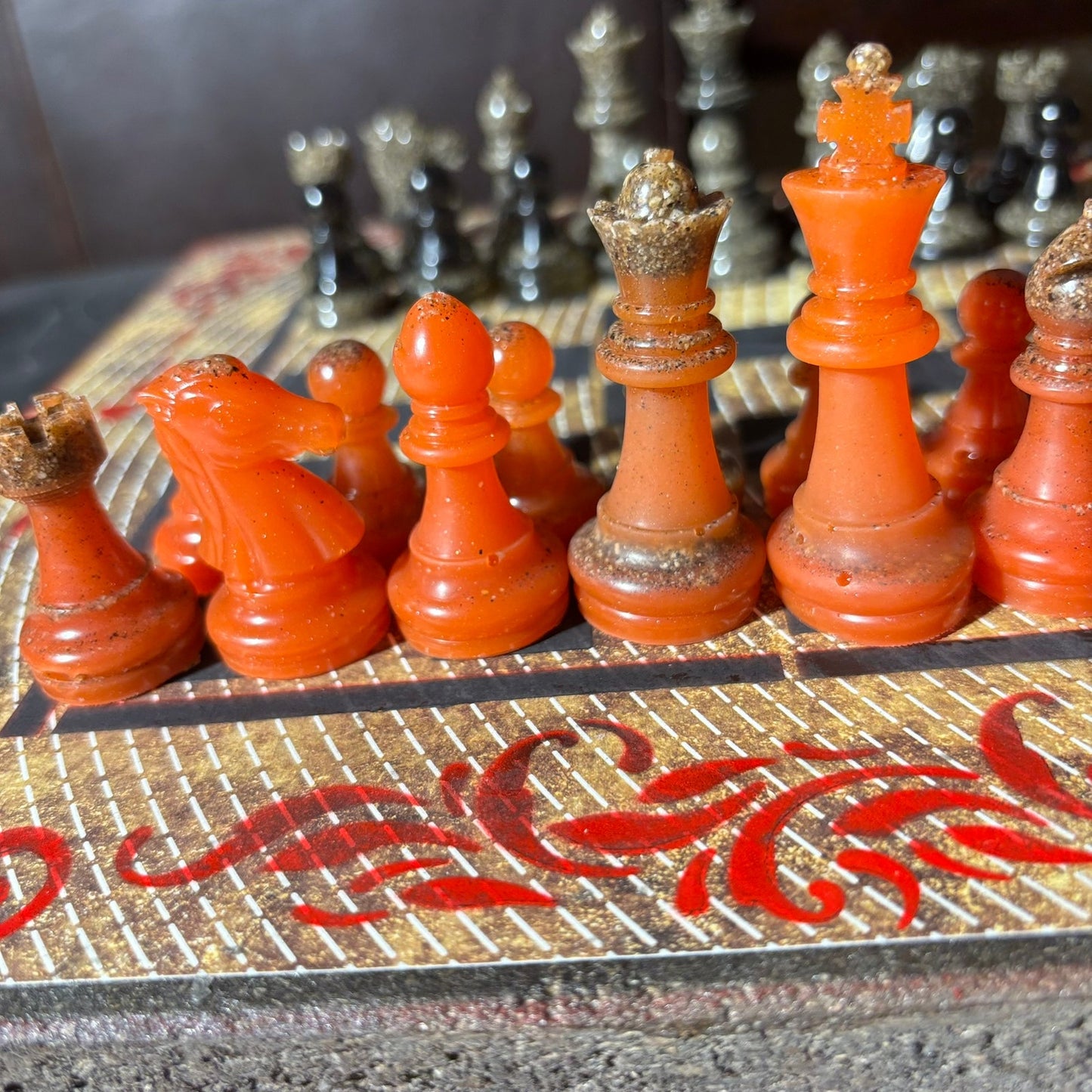 Opal Vintage Pattern - Scrapbook Chess Set