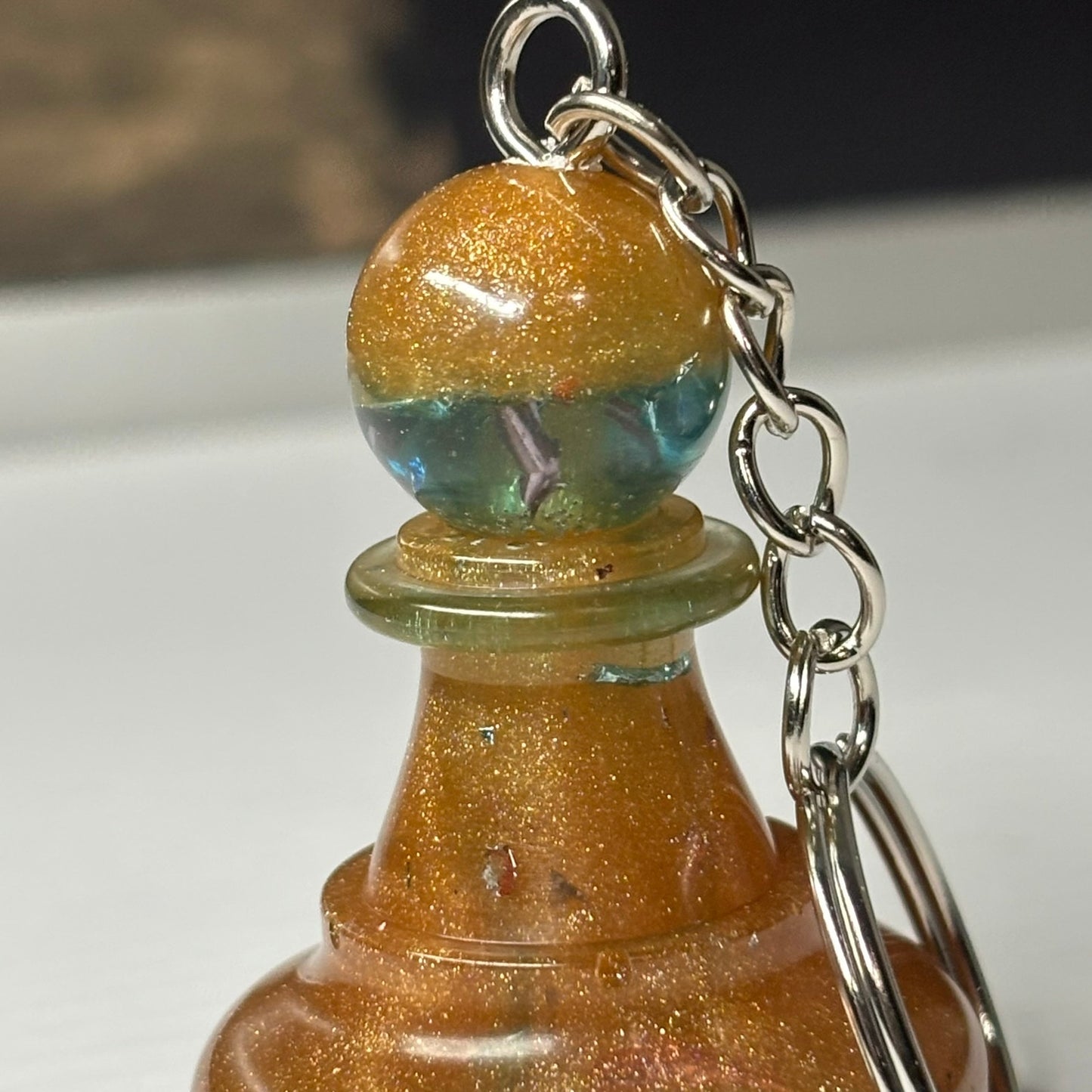 Beach Vibes Pawn - Handmade Resin Keychain - Large Edition