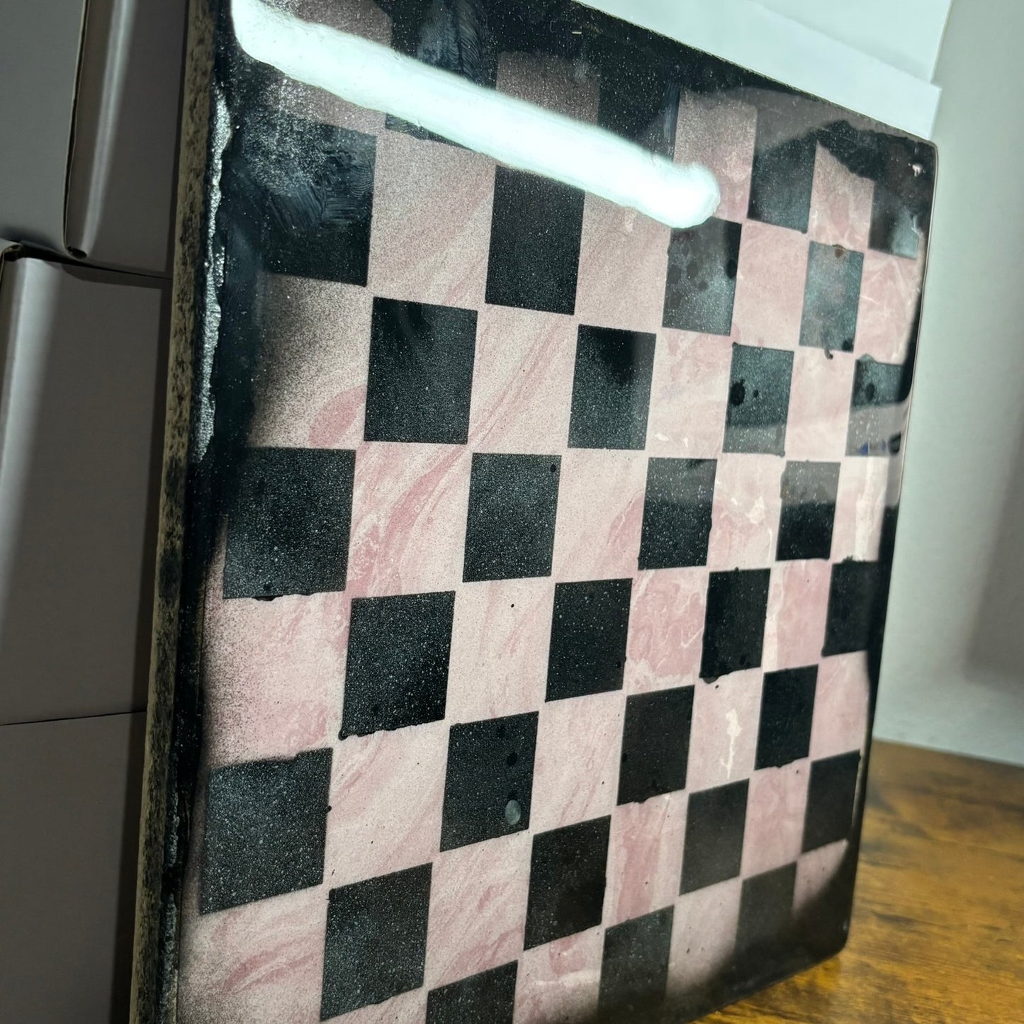 Soft Pink - Resin Coated Chess Board
