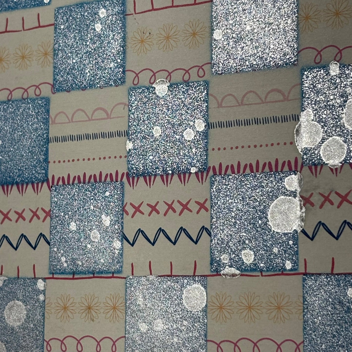 Happy Blue - Scrapbook Chess Board