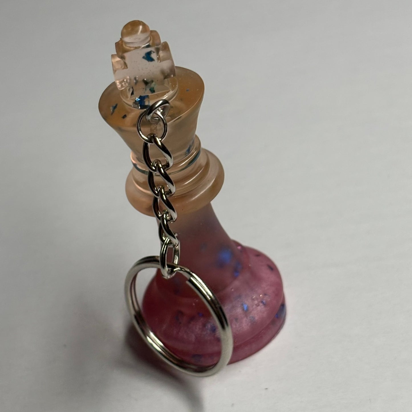 Pink Amber Mixed King - Handmade Resin Keychain