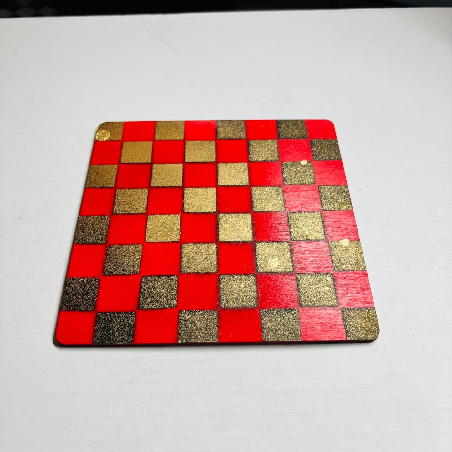Cherry Red Gold - Mini Chess Set