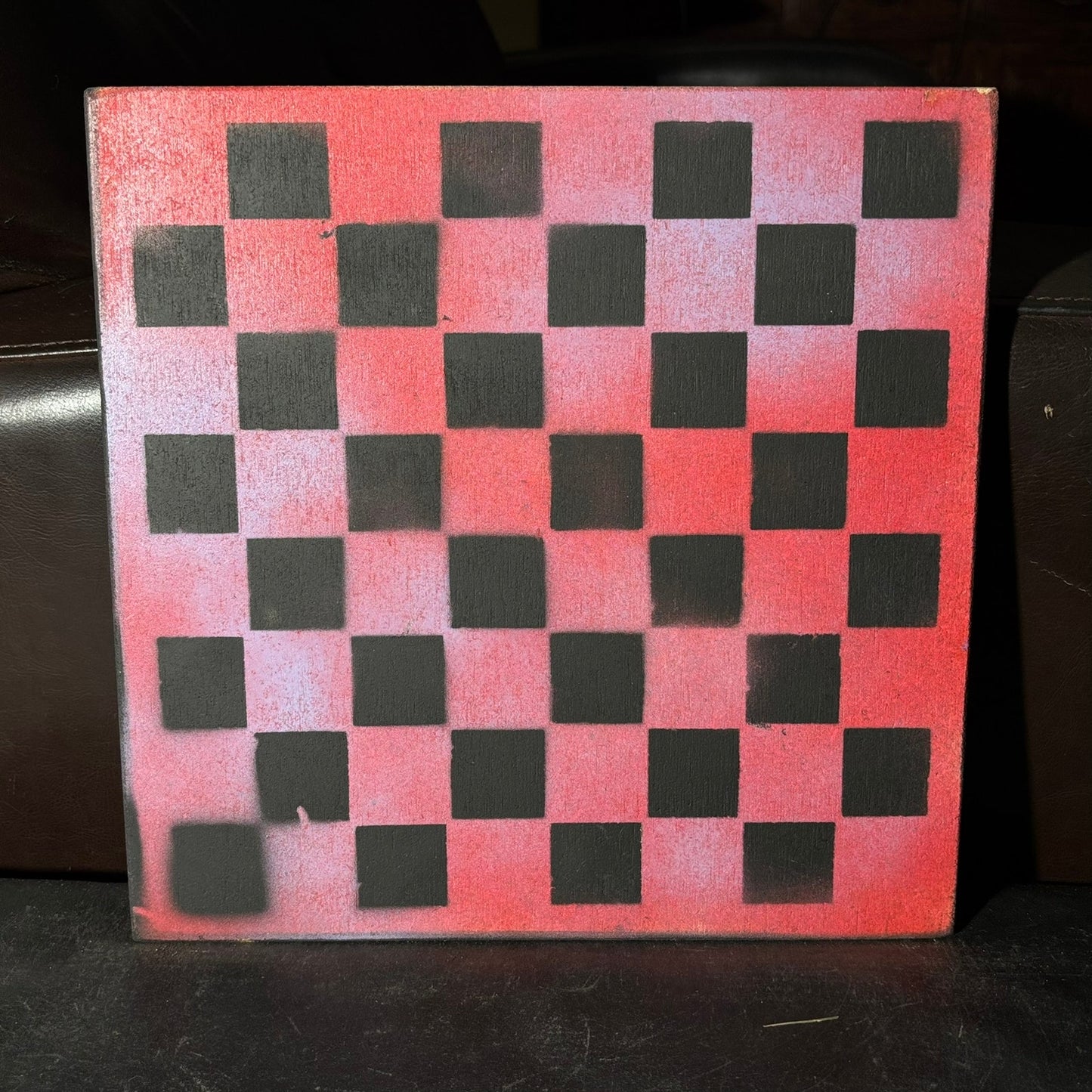 Red Blush - Painted Chess Board