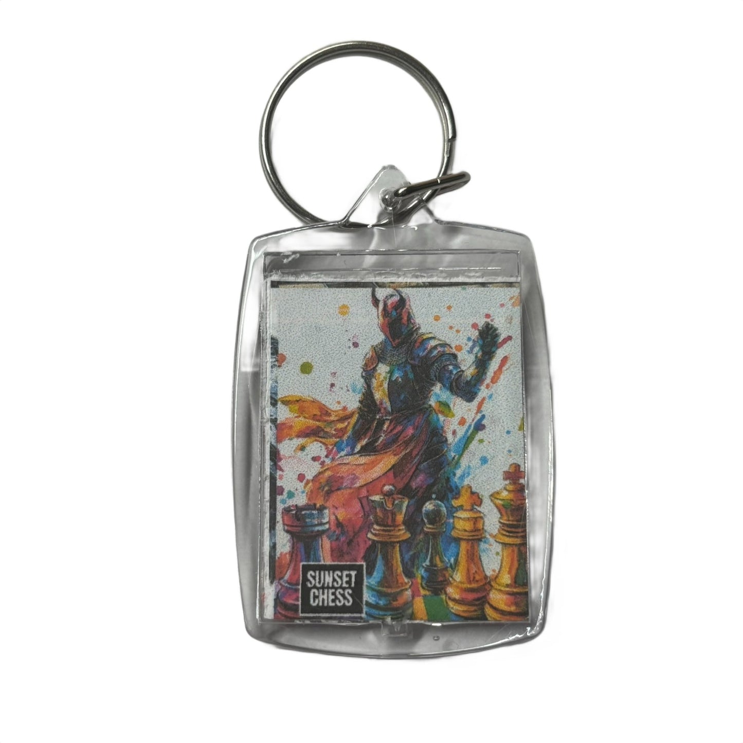 Knights Splash - Chess  Photo Keychain