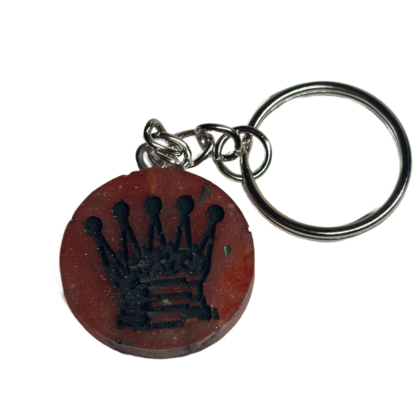 Dark Red Queen - Handmade Resin Keychain