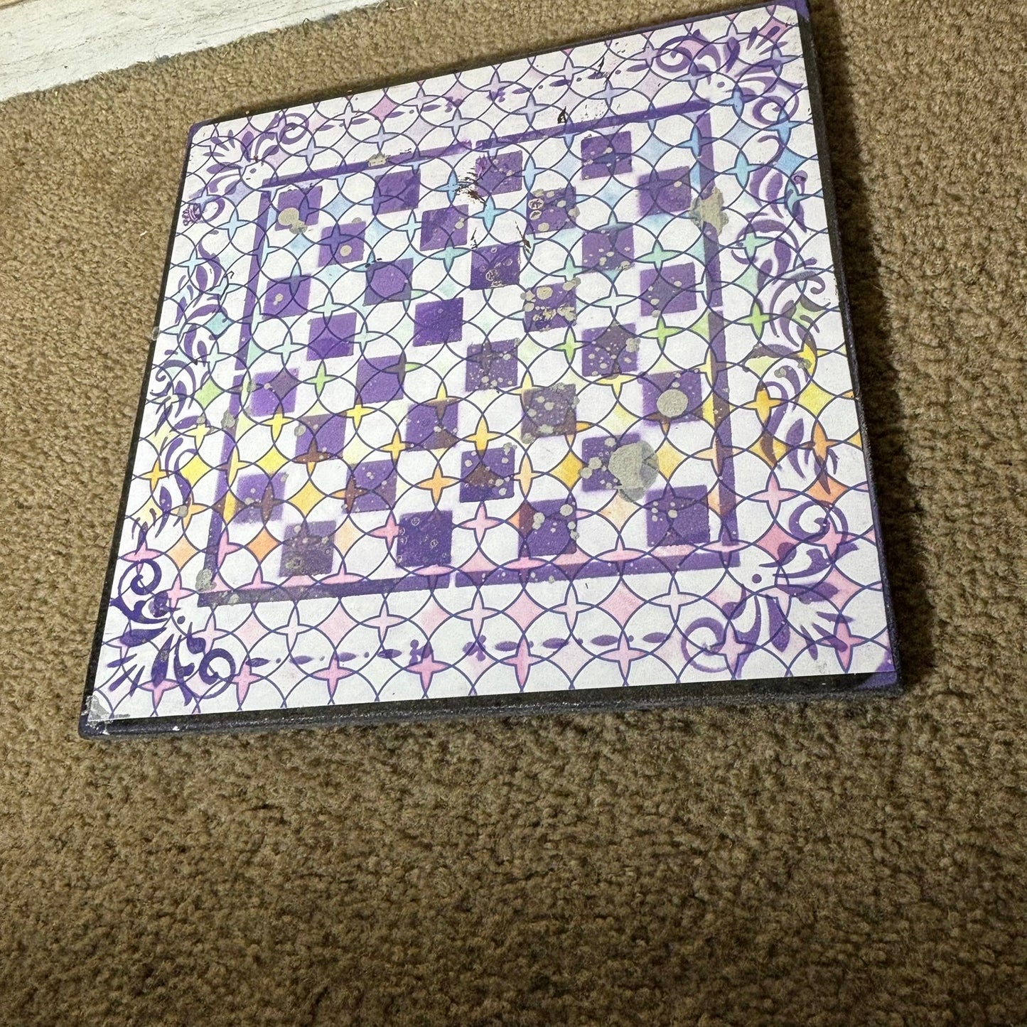 Starlight Purple - Scrapbook Chess Board