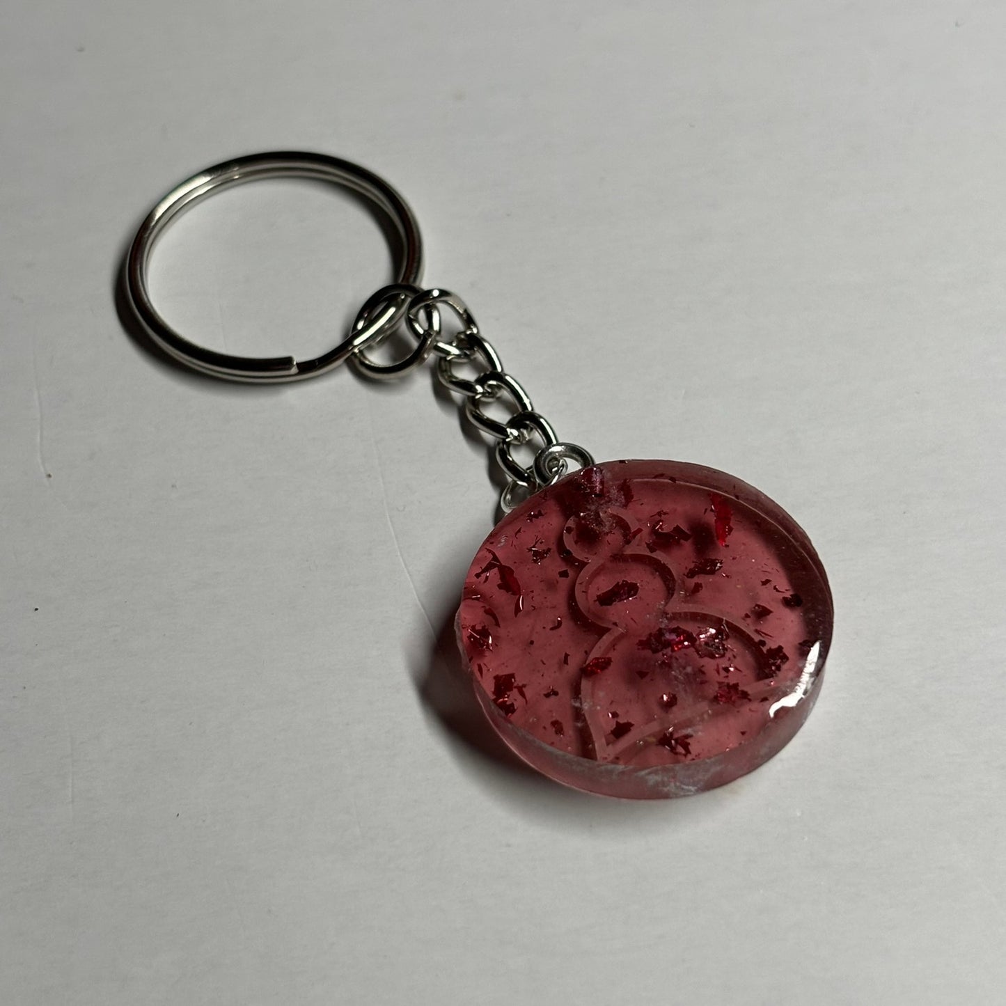 Faded Red Pawn - Handmade Resin Keychain - Flat Edition
