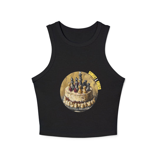 Chess Cake - Women's Black Chess Tank Top