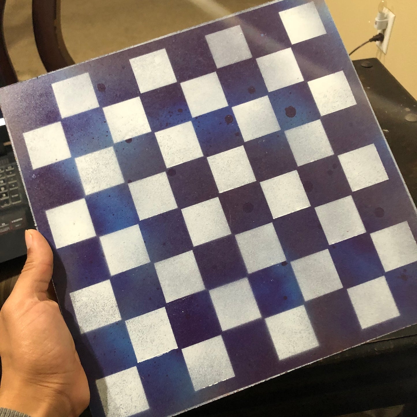 Dark Purple - Painted Chess Set