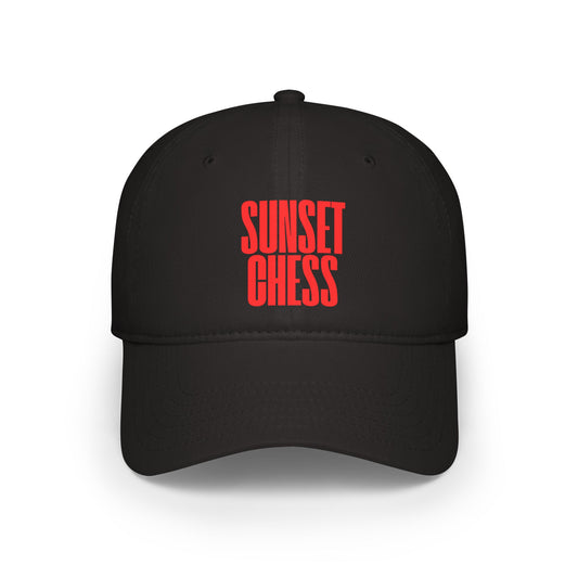 Sunset Chess - Sunset Chess Black Baseball Cap