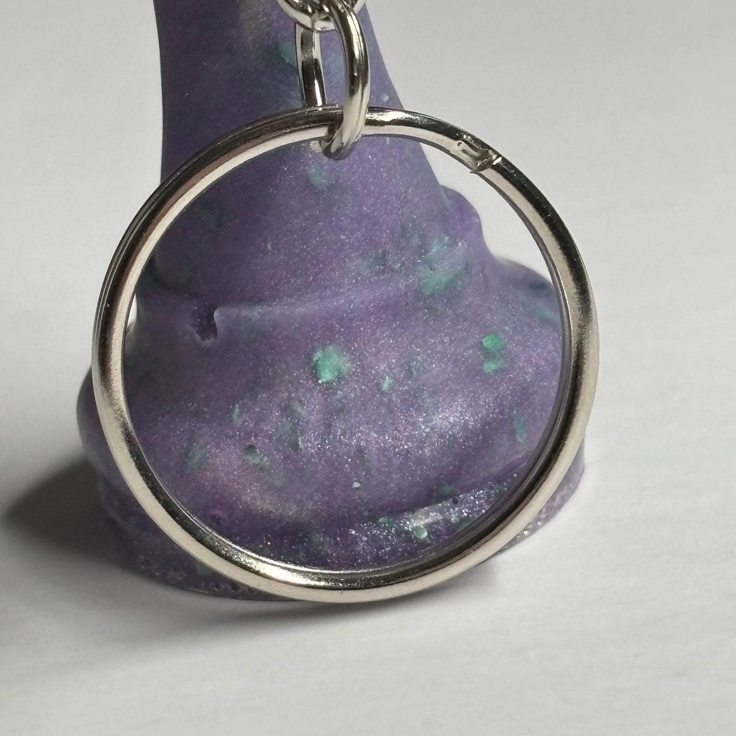 Purple Yellow King - Handmade Resin Keychain