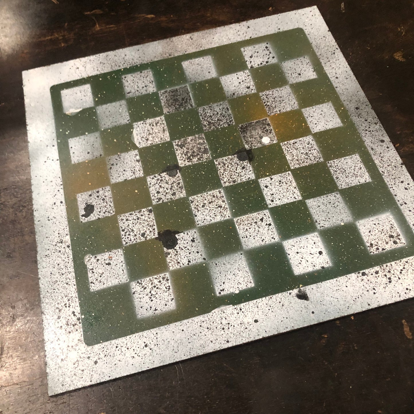 Toxic Green - Painted Chess Set