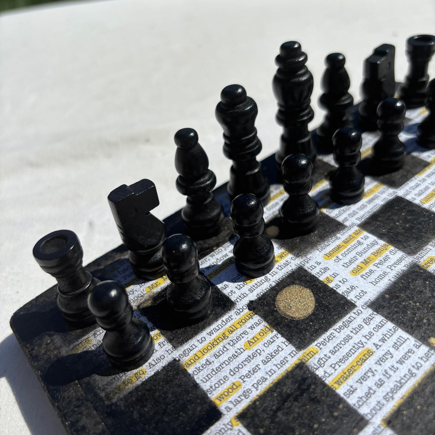 Study Book - Scrapbook Chess Set