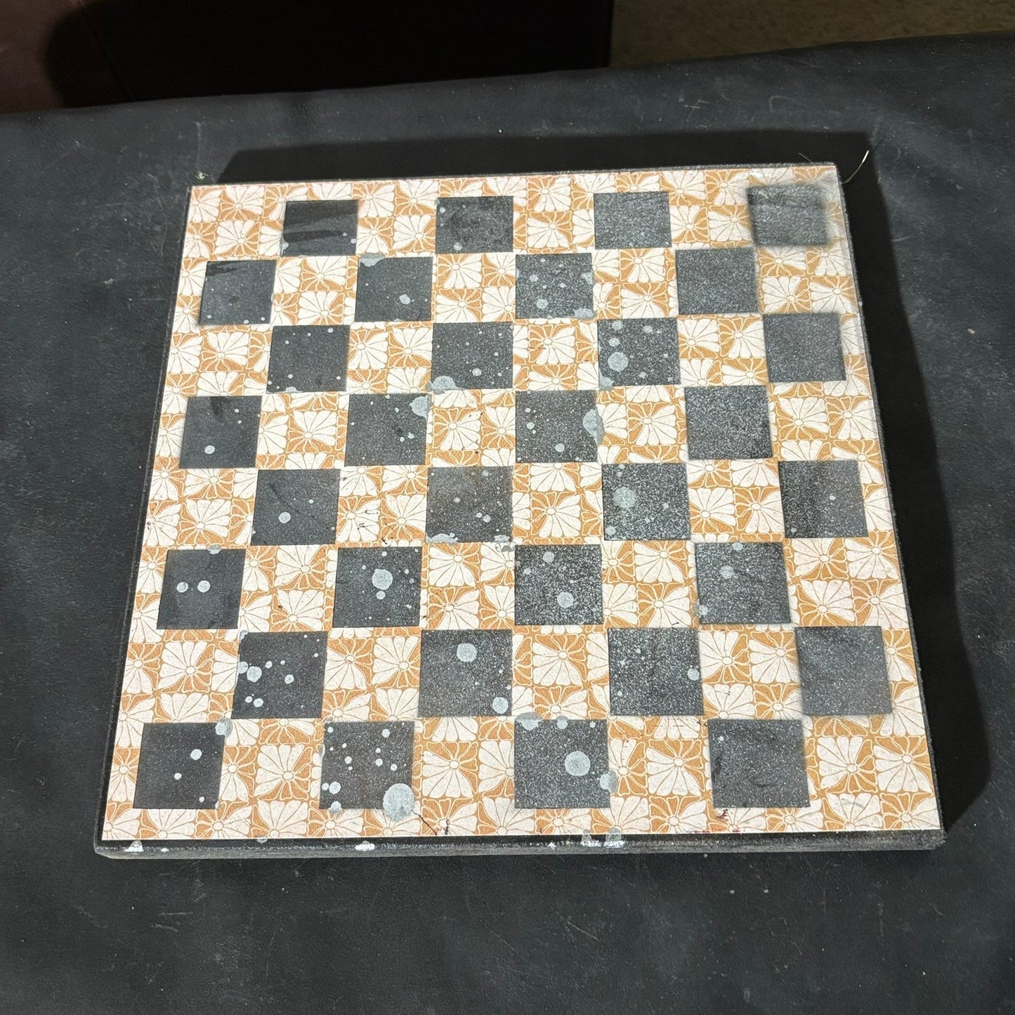 Vintage Brown Patter - Scrapbook Chess Set