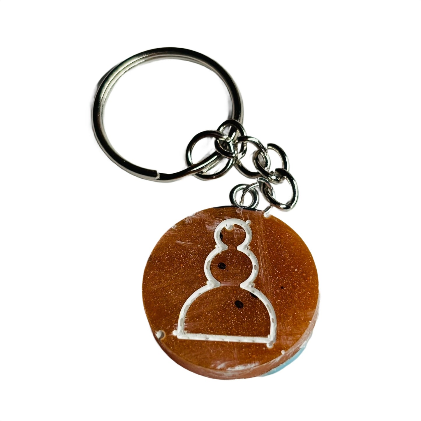 Simple Orange Pawn - Handmade Resin Keychain