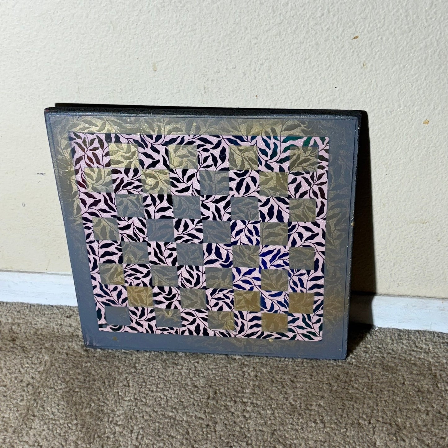 Vintage Gold - Scrapbook Chess Board