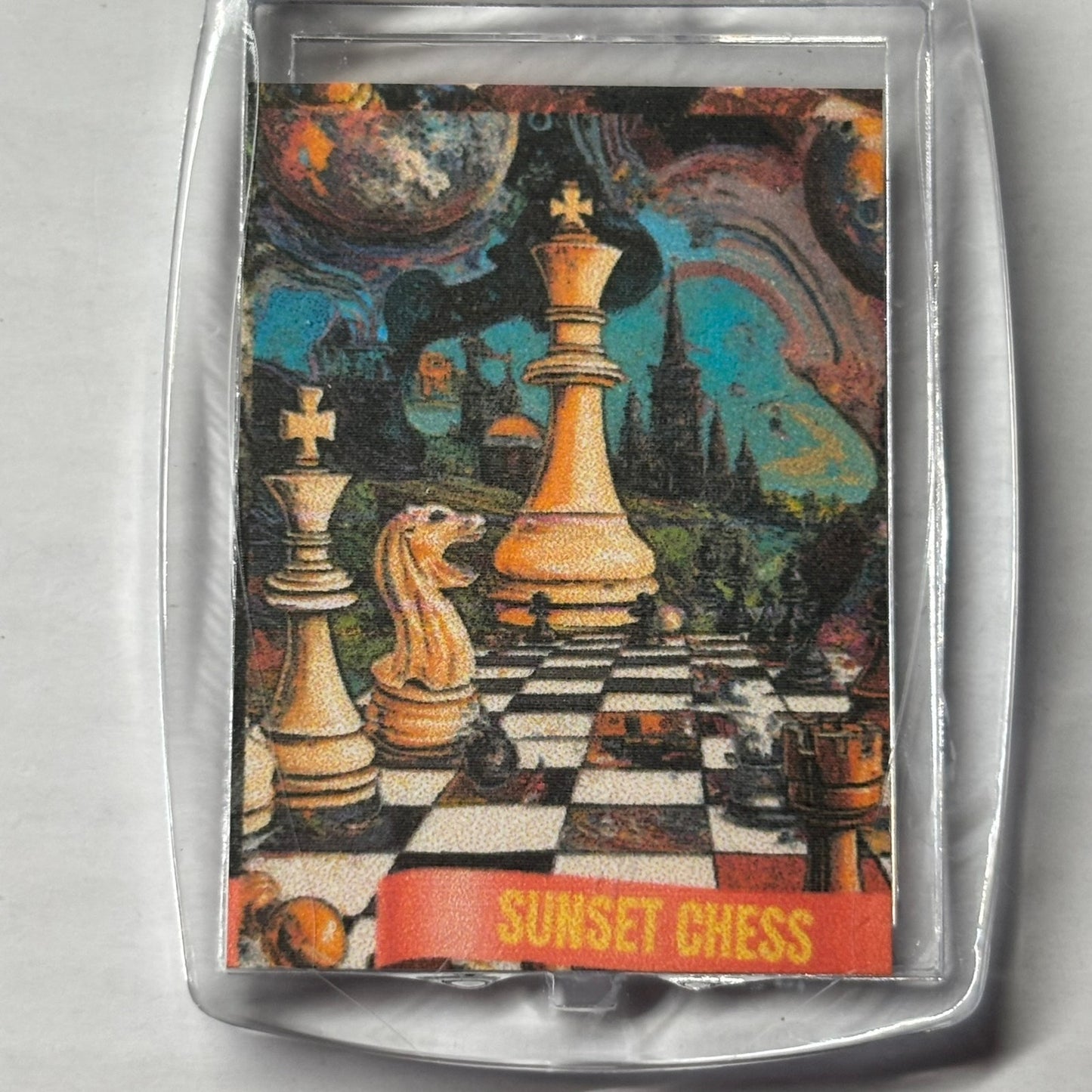 Overcast - Chess  Photo Keychain
