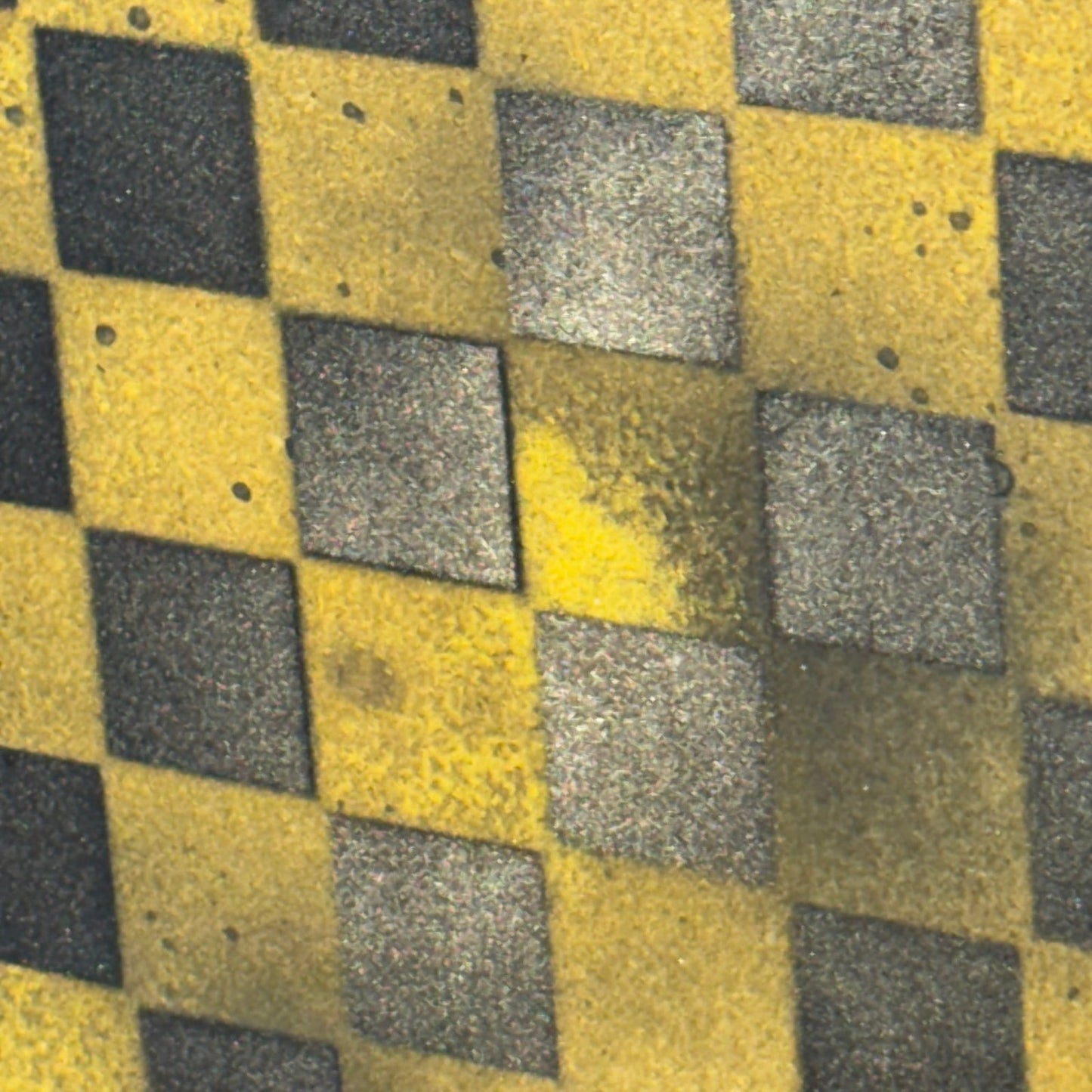 Dirty Yellow - Painted Chess Board