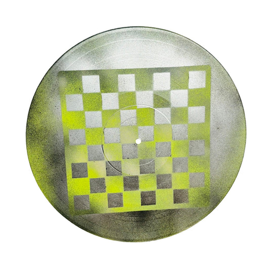 Peachy Green Chrome - Vinyl Chess Board