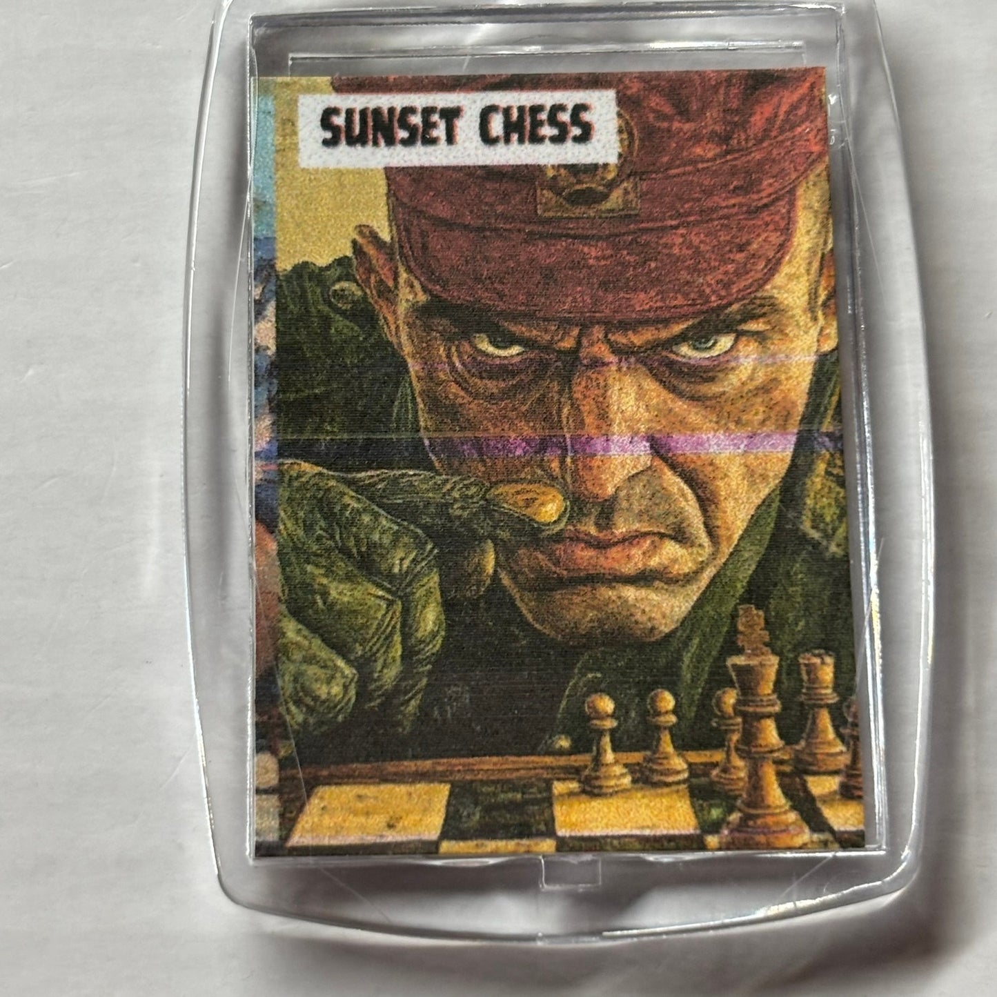 Marines - Chess  Photo Keychain