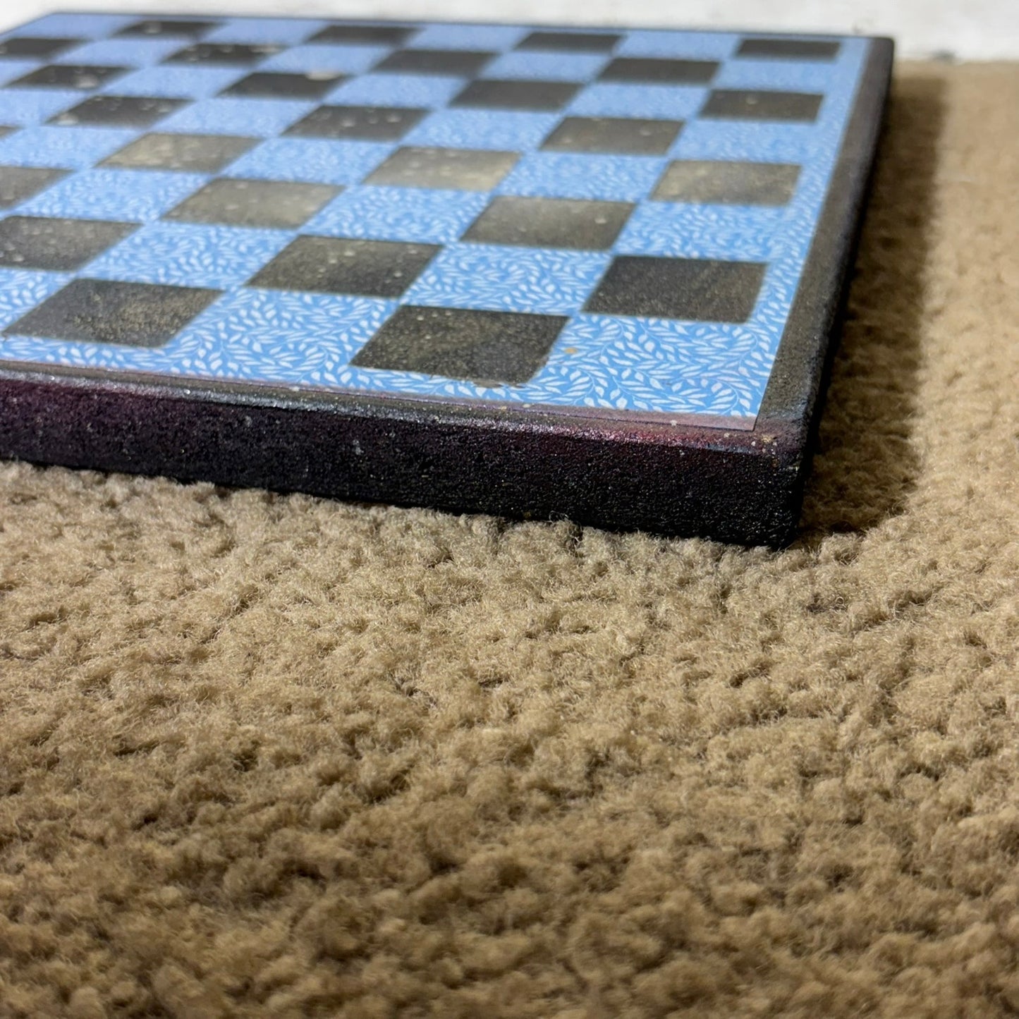 Simple Blue - Scrapbook Chess Board