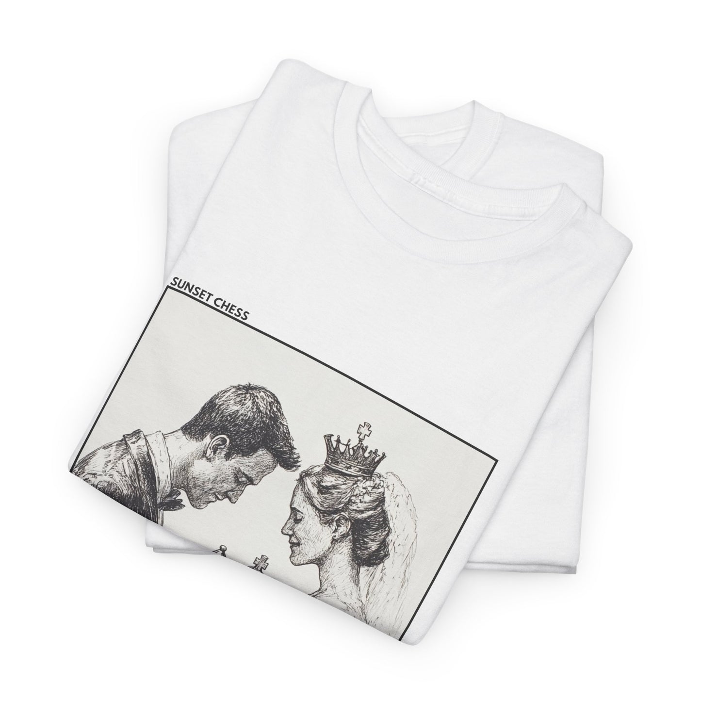 Bound By The Game - White Chess T Shirt