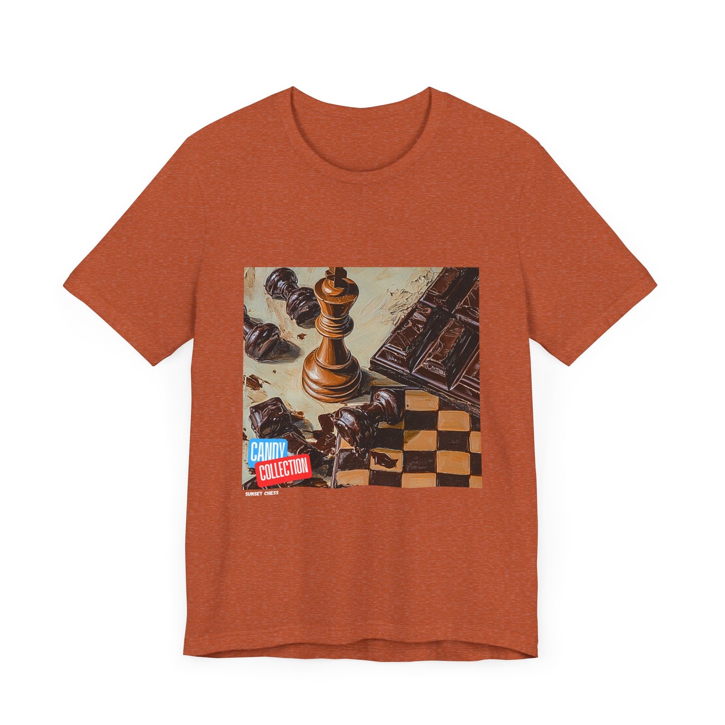 Chess & Chocolate - Autumn Orange Chess T Shirt