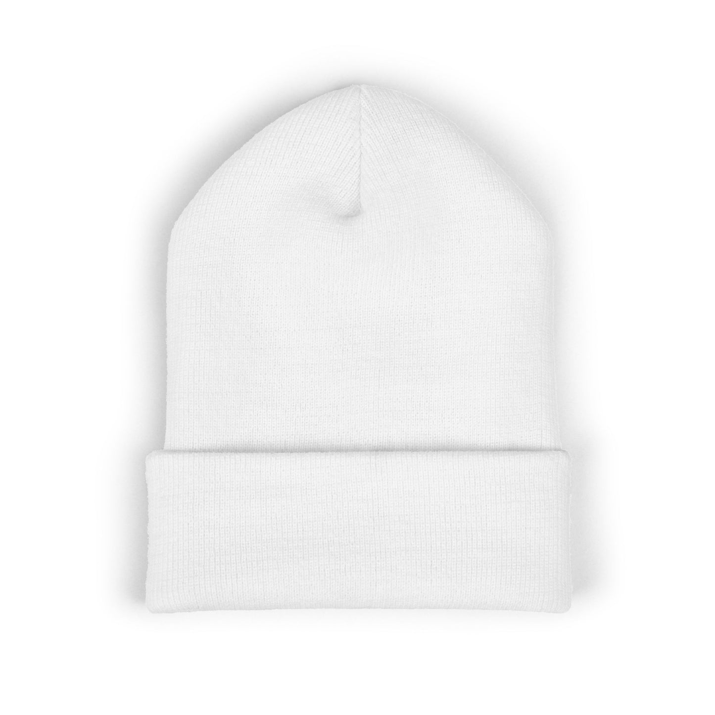 Sunset Chess Drip- White Beanie